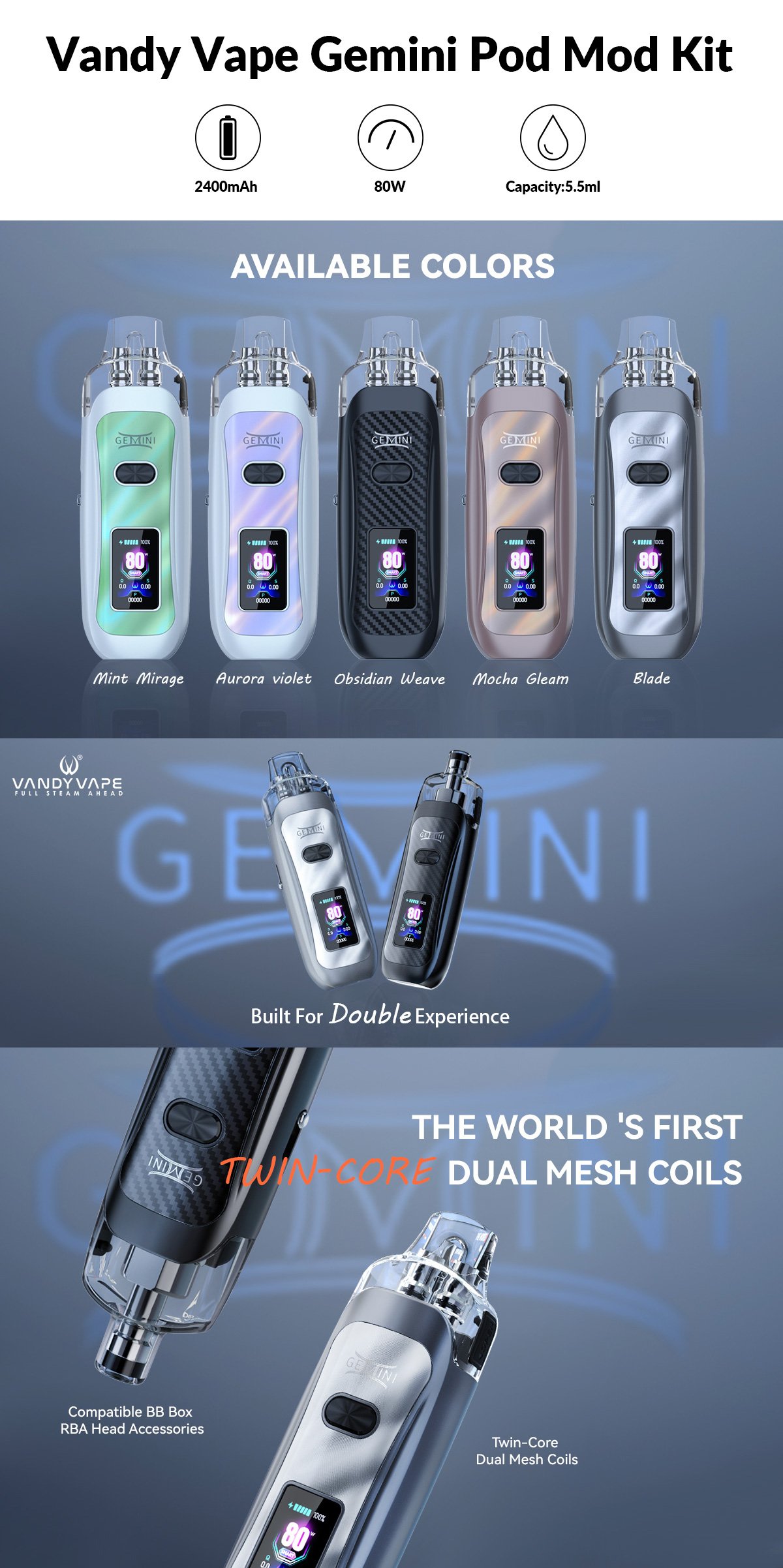 vandy vape gemini for sale