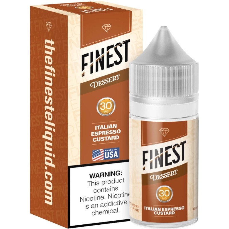 Finest Dessert Edition Italian Espresso Custard Nicotine Salt E-juice 30ml Finest Dessert Edition Italian Espresso Custard Nicotine Salt E-juice 30ml