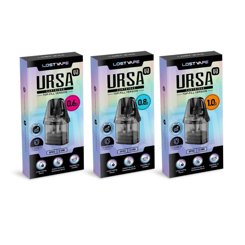 Lost Vape Ursa V3 Replacement Pod Cartridge (3pcs/pack) Lost Vape Ursa V3 Replacement Pod Cartridge (3pcs/pack)