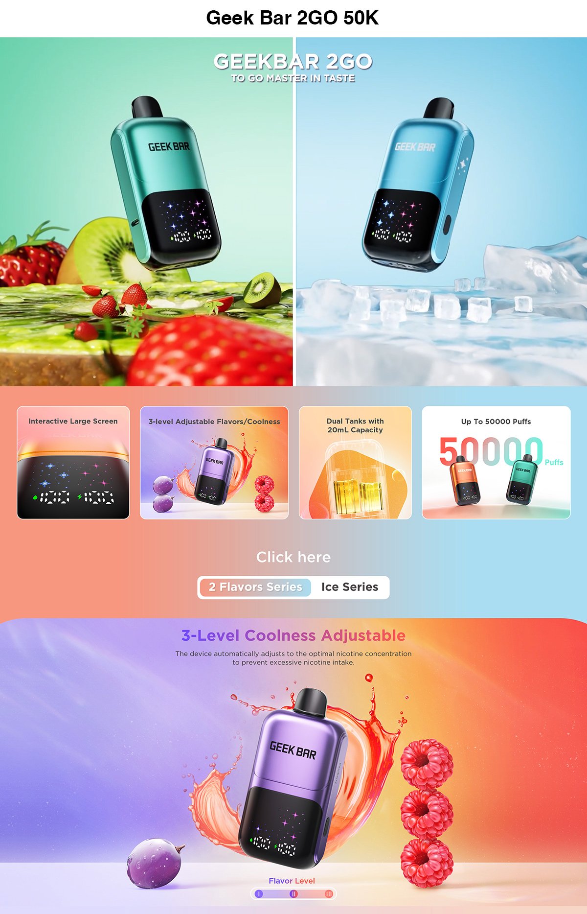 best geek bar 2go 50k