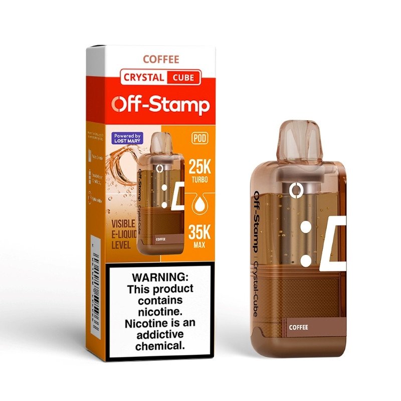 Coffee Off-Stamp X Cube Crystal Cube 35K Disposable Pod Coffee Off-Stamp X Cube Crystal Cube 35K Disposable Pod
