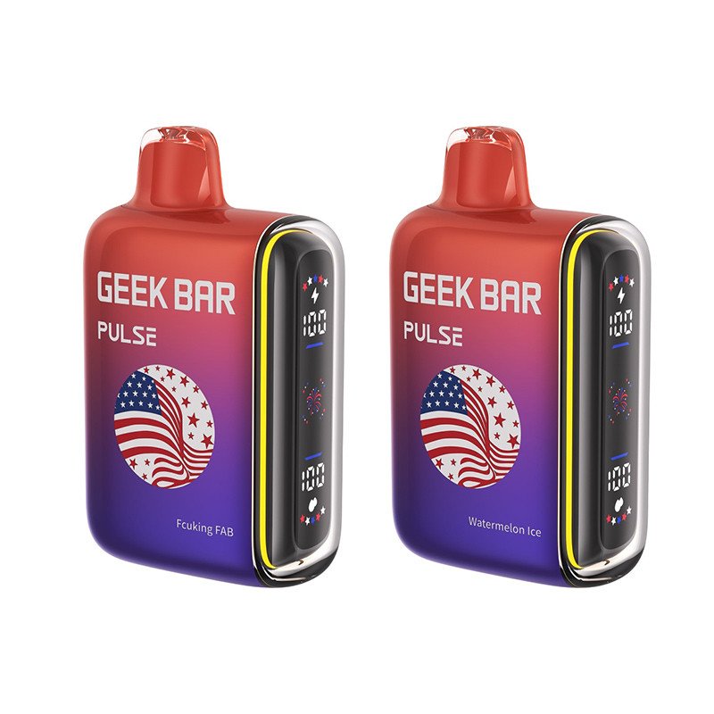 Geek Bar Pulse 15000 Patriot Edition Disposable Vape 16ml 5% Geek Bar Pulse 15000 Patriot Edition Disposable Vape 16ml 5%