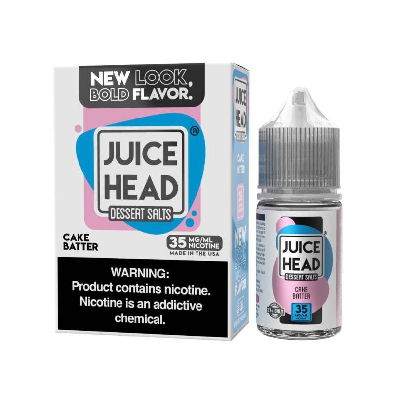 Juice Head Dessert Salts Cake Batter E-Juice 30ml Juice Head Dessert Salts Cake Batter E-Juice 30ml