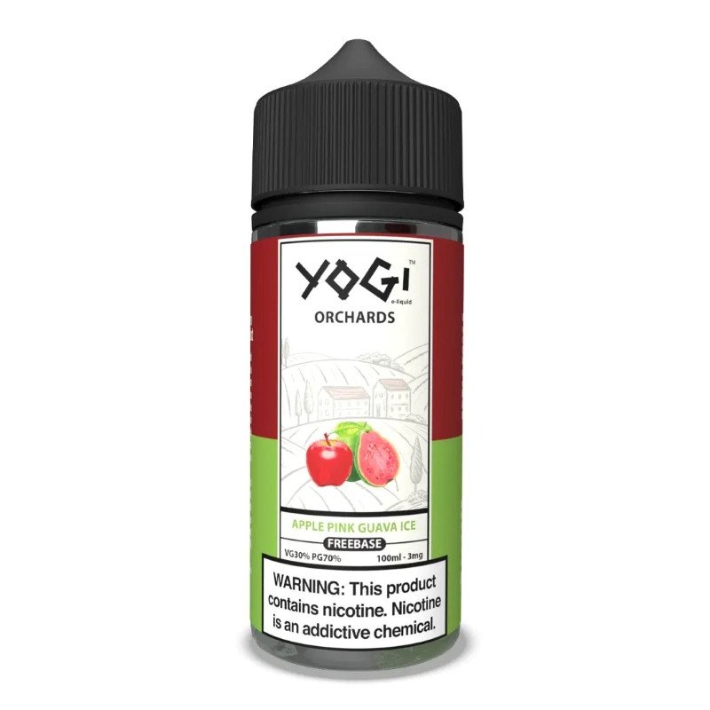 Yogi Orchards Freebase Apple Pink Guava Ice E-juice 100ml Yogi Orchards Freebase Apple Pink Guava Ice E-juice 100ml