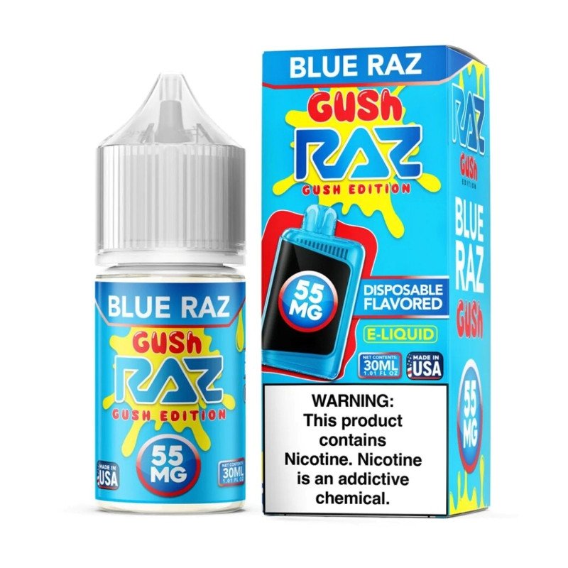 Pod Juice X Raz Gush Edition Blue Raz Gush Nic Salt E-juice 30ml Pod Juice X Raz Gush Edition Blue Raz Gush Nic Salt E-juice 30ml