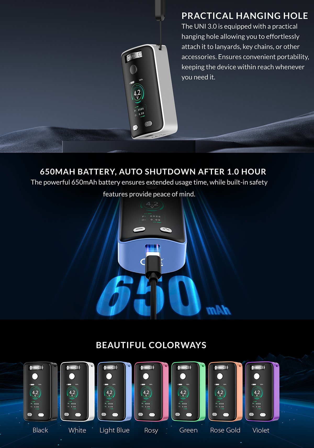 yocan wulf uni 3.0 510 thread battery for sale yocan wulf uni 3.0 510 thread battery for sale