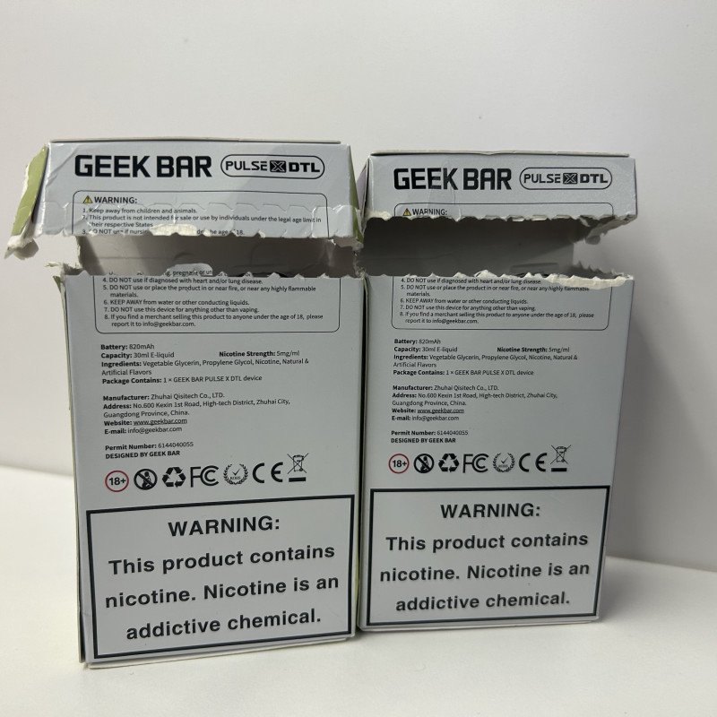 geek bar pulse x dtl 25k specifications