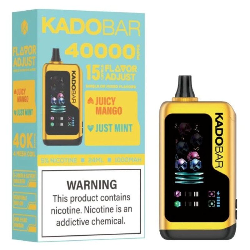 Kado Bar Flavor Adjust 40K Disposable Vape 24ml 5% (40000 Puffs) Kado Bar Flavor Adjust 40K Disposable Vape 24ml 5% (40000 Puffs)