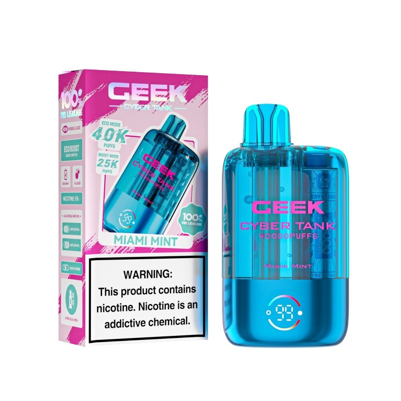 Miami Mint Ceek Cyber Visible Tank 40K Disposable Vape Miami Mint Ceek Cyber Visible Tank 40K Disposable Vape
