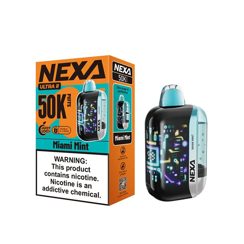 NEXA Ultra 2 50K Disposable Vape 20ml 5% (50000 Puffs) Miami Mint NEXA Ultra 2 50K Disposable Vape