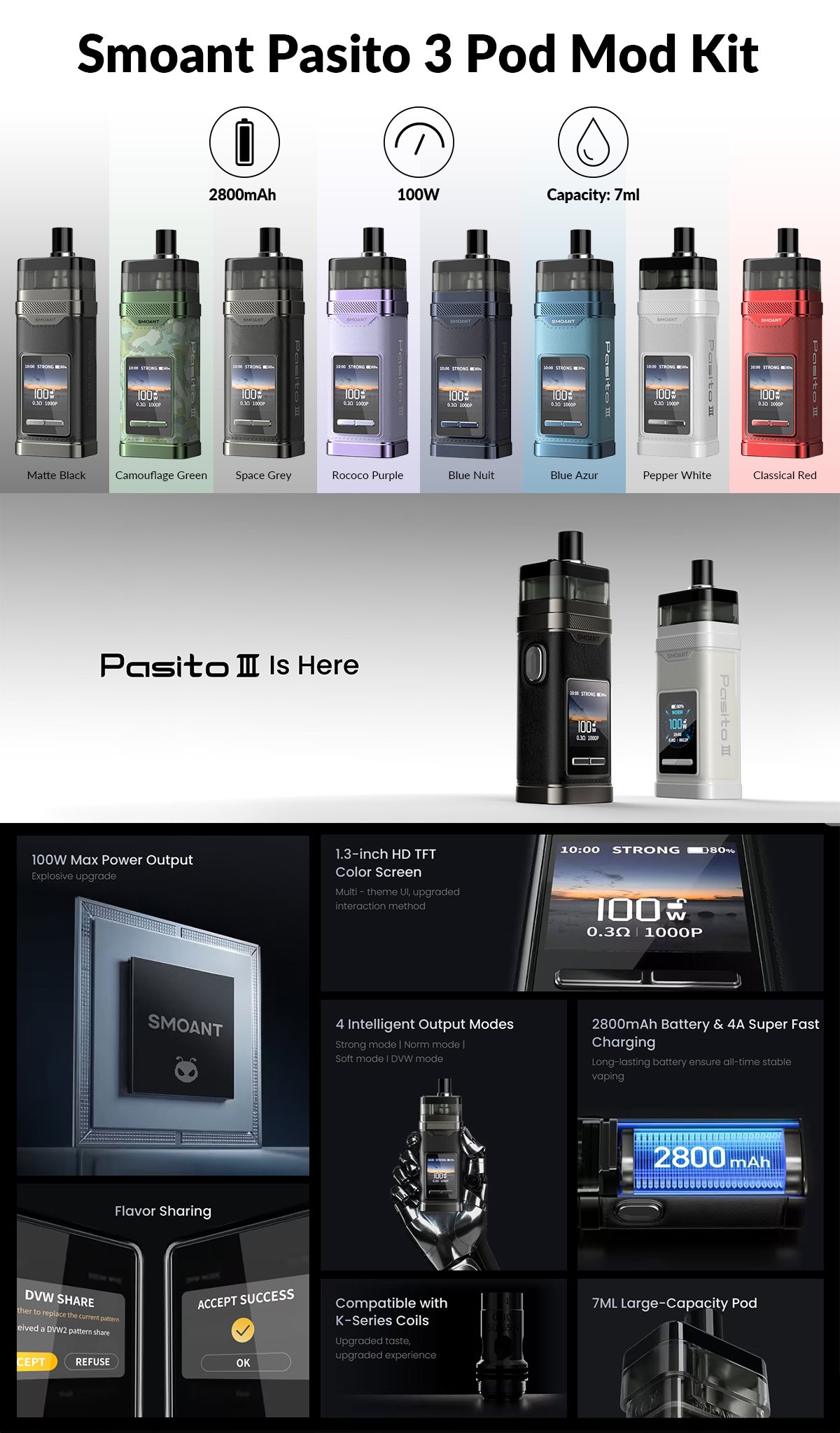 smoant pasito 3 pod mod kit for sale smoant pasito 3 pod mod kit for sale
