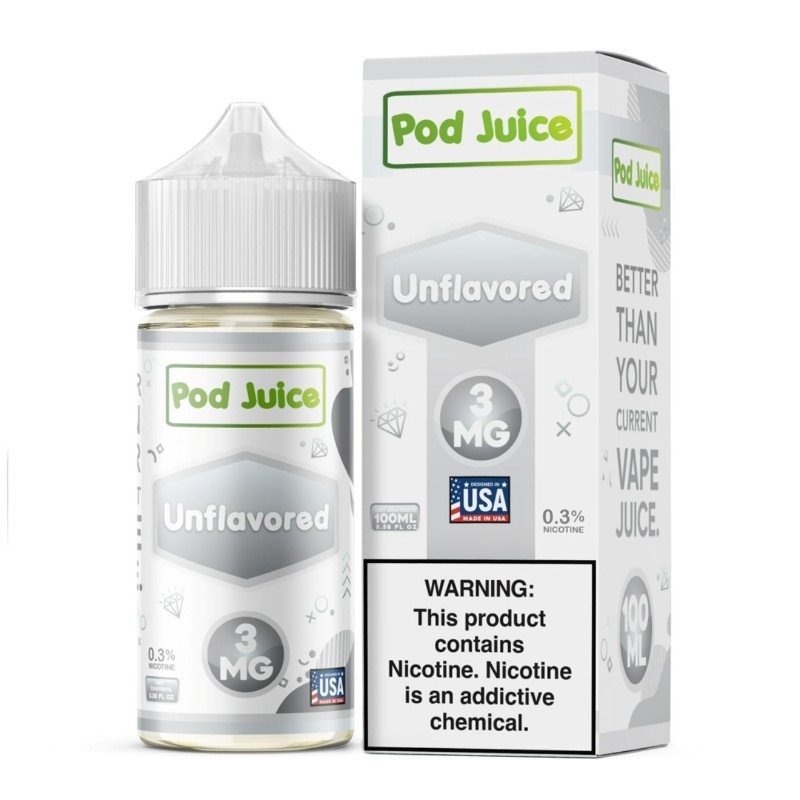 Pod Juice Unflavored E-juice 100ml Pod Juice Unflavored E-juice 100ml