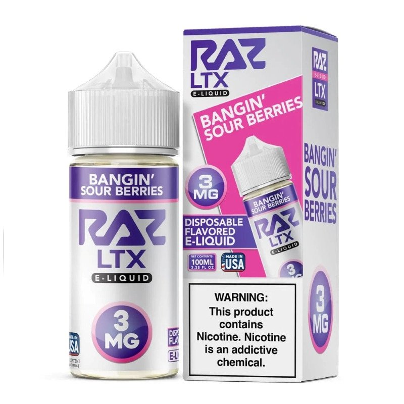 Pod Juice X RAZ LTX Bangin Sour Berries E-juice 100ml Pod Juice X RAZ LTX Bangin Sour Berries E-juice 100ml