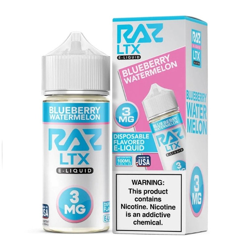 Pod Juice X RAZ LTX Blueberry Watermelon E-juice 100ml Pod Juice X RAZ LTX Blueberry Watermelon E-juice 100ml