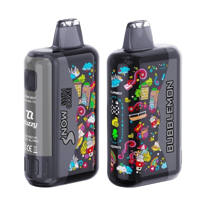 Miami Mint Bubblemon Graffiti Tuzzy 35K Disposable Vape Miami Mint Bubblemon Graffiti Tuzzy 35K Disposable Vape
