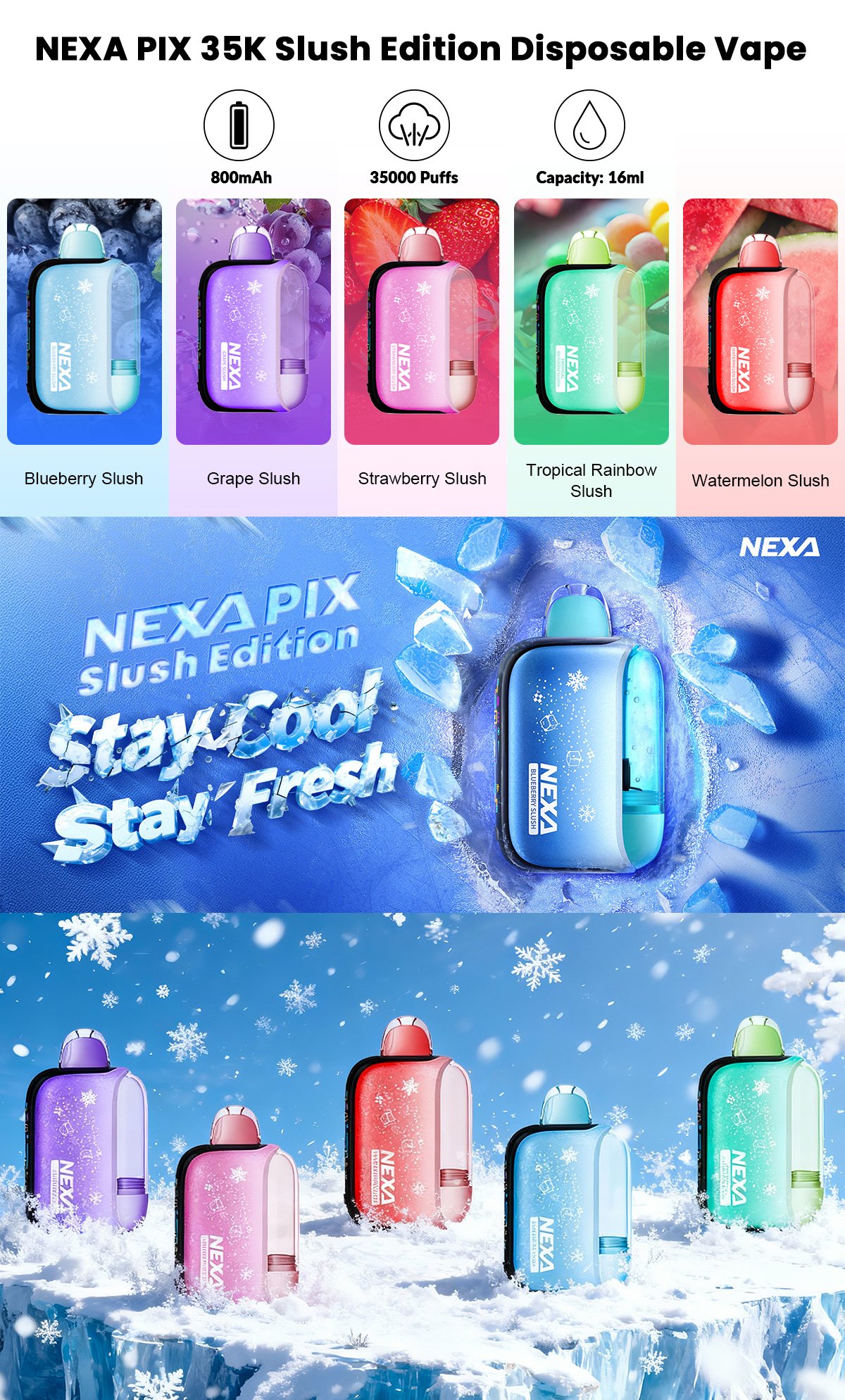 nexa pix 35k slush edition
