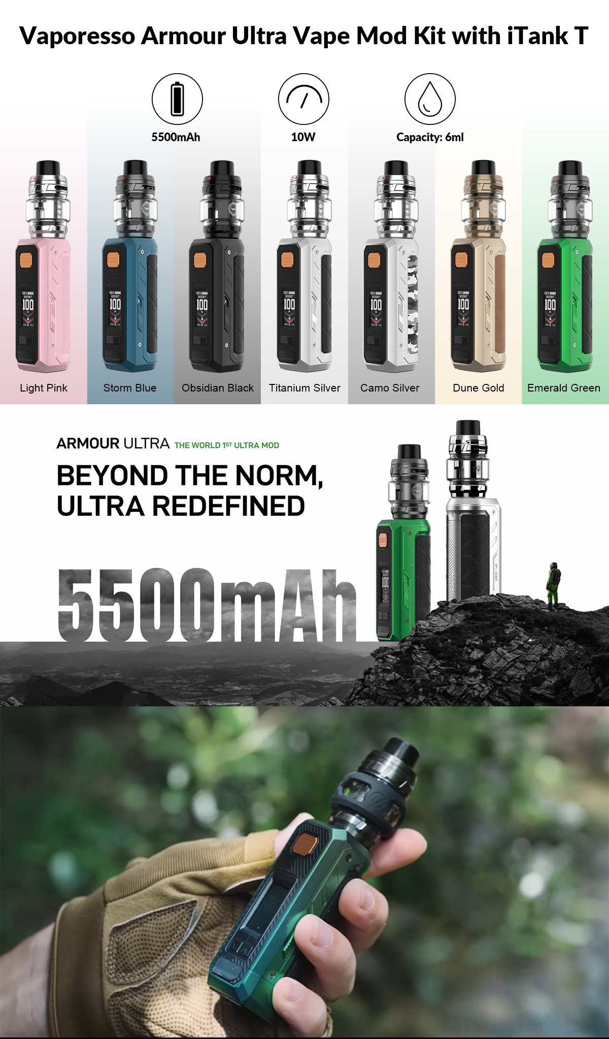 vaporesso armour ultra kit itank t for sale