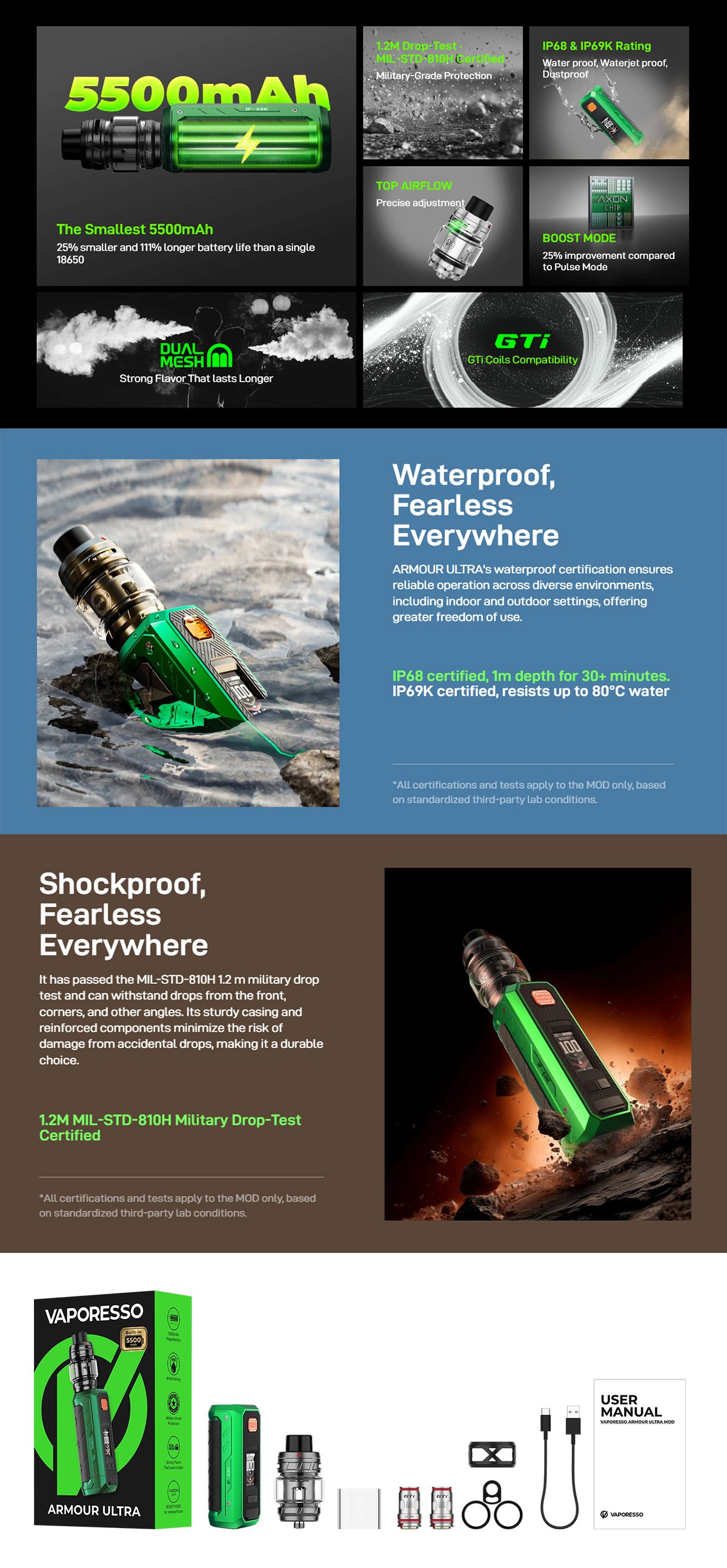 vaporesso armour ultra kit itank t hot sale