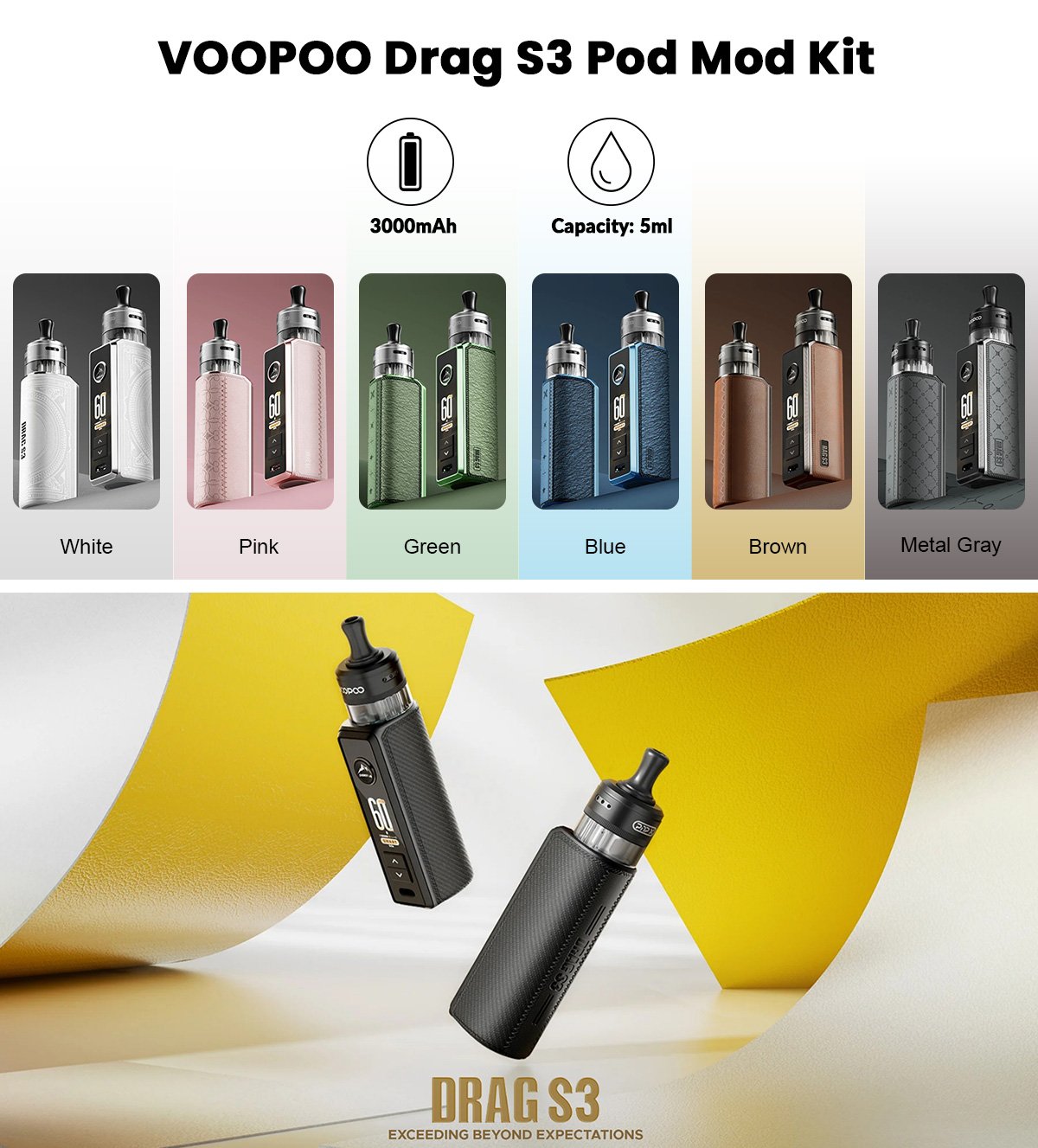 voopoo drag s3 pod mod kit hot sale