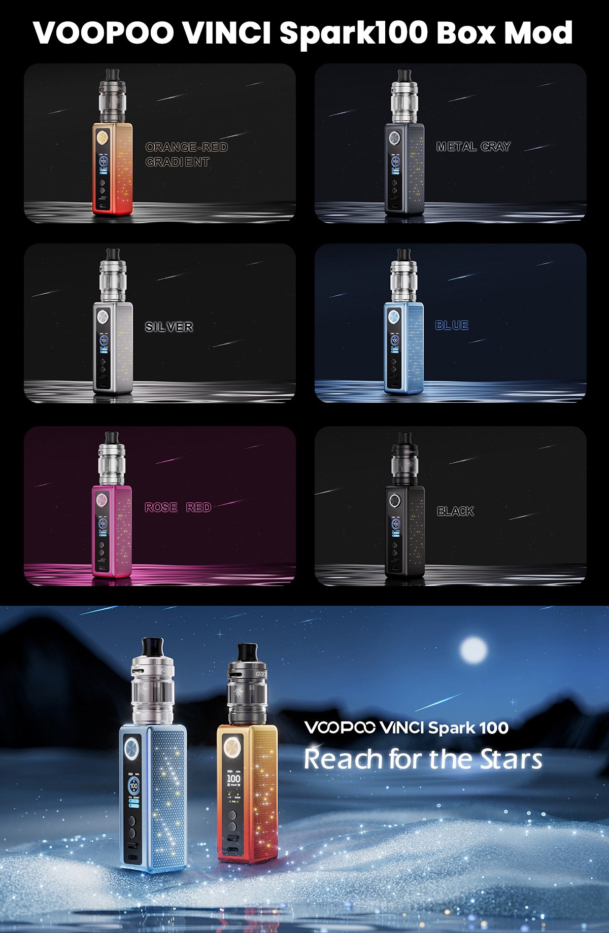 voopoo vinci spark100 box mod