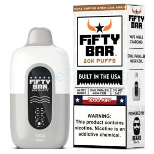 Fifty Bar 20K White Series Disposable Vape 18ml 5% (20000 Puffs)