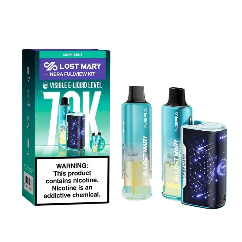 Miami Mint Lost Mary Nera Fullview 70K Disposable Vape Kit Miami Mint Lost Mary Nera Fullview 70K Disposable Vape Kit