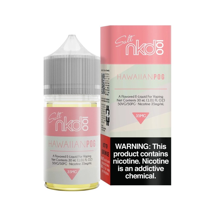 NKD 100 Salt Hawaiian Pog E-juice 30ml NKD 100 Salt Hawaiian Pog E-juice 30ml