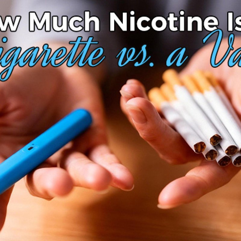 How Much Nicotine Is in a Cigarette vs. a Vape?