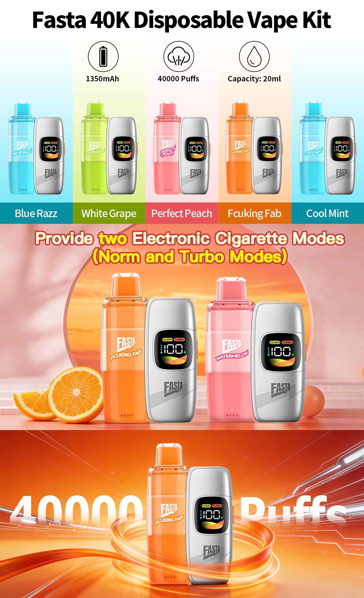 fasta 40k disposable vape