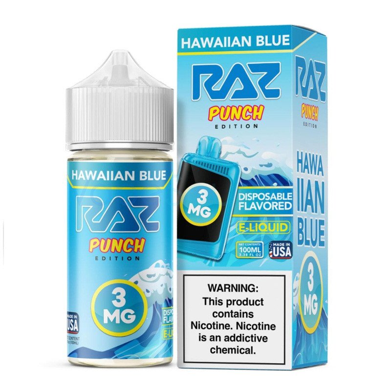 Pod Juice X Raz Punch Edition Salts Hawaiian Blue E-juice 100ml Pod Juice X Raz Punch Edition Salts Hawaiian Blue E-juice 100ml