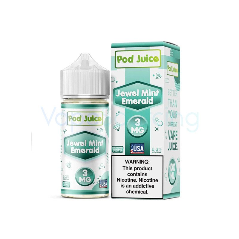 Pod Juice Jewel Mint Emerald E-juice 100ml Pod Juice Jewel Mint Emerald E-juice 100ml