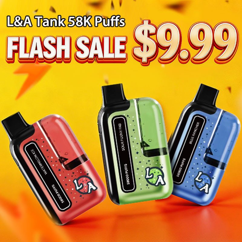 L&A Tank 58K Disposable Vape 20ml 5% (58000 Puffs) L&A Tank 58K Disposable Vape 20ml 5% (58000 Puffs)