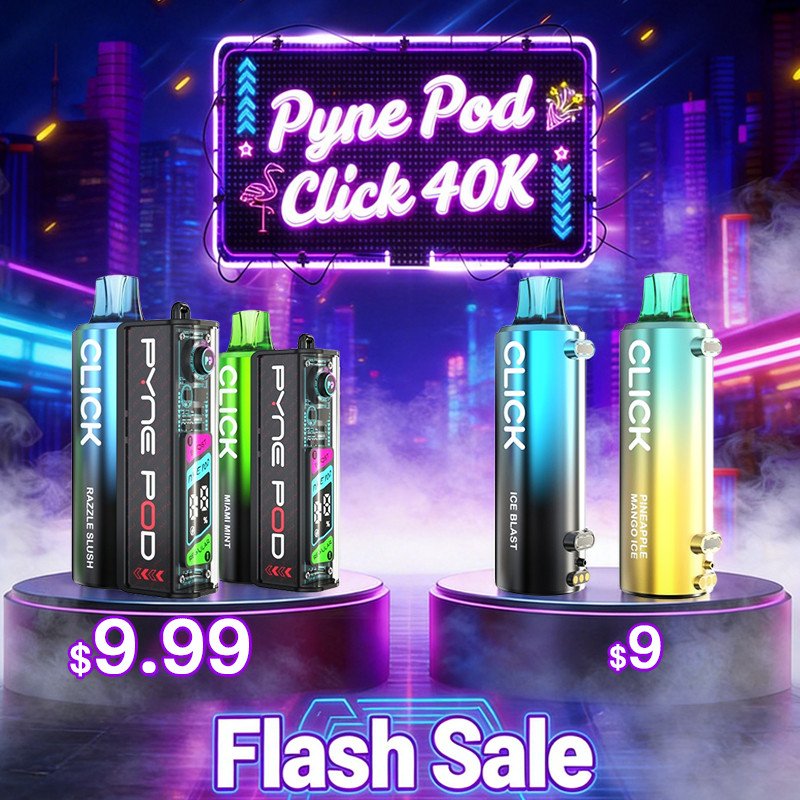 Pyne Pod Click 40K Disposable Pod 20ml 5% 800 800 Pyne Pod Click 40K Flash Sale