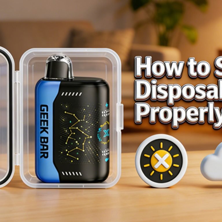 How to Store Disposable Vapes Properly？