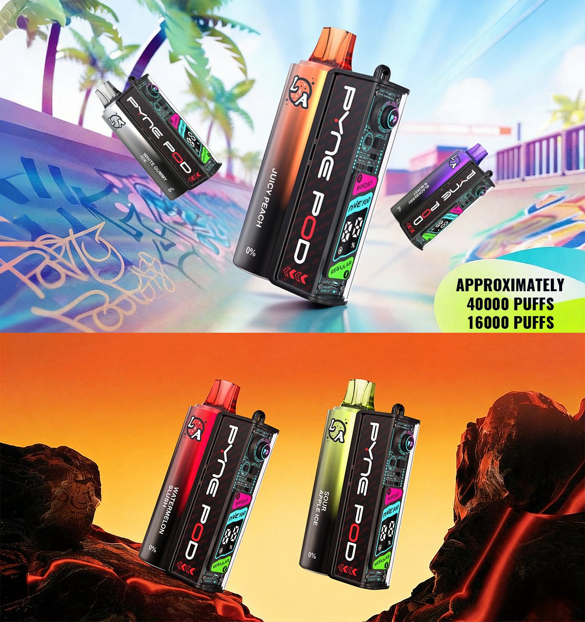 pyne pod l&a 40k nicotine free hot sale