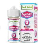 Pod Juice Sour Fruity Worms Nixodine E-juice 30ml