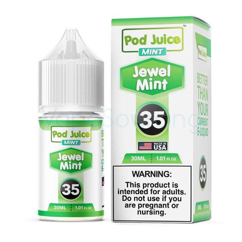 Pod Juice Jewel Mint Nixodine E-juice 30ml Pod Juice Jewel Mint Nixodine E-juice 30ml