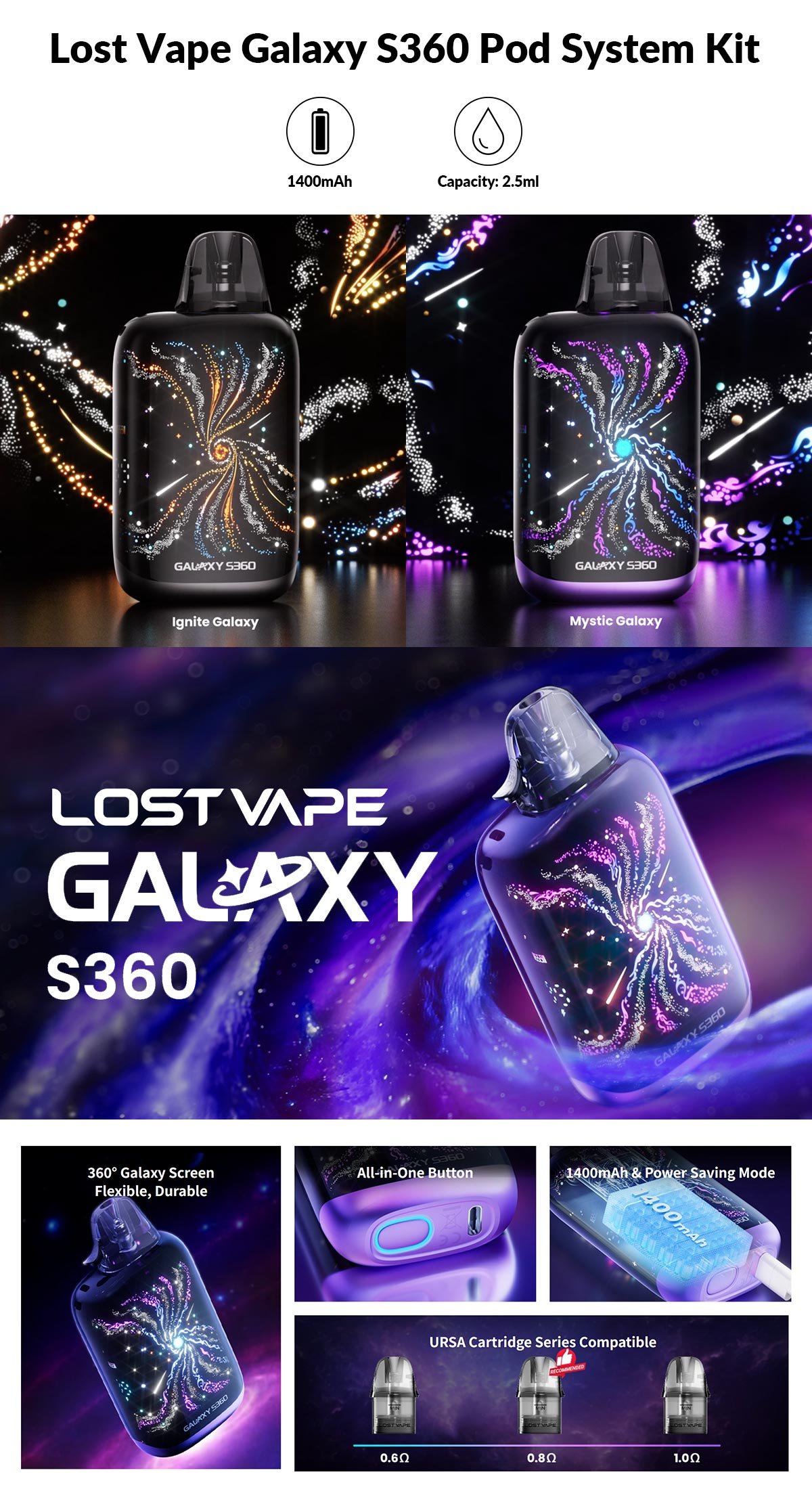 lost vape galaxy s360 kit sale