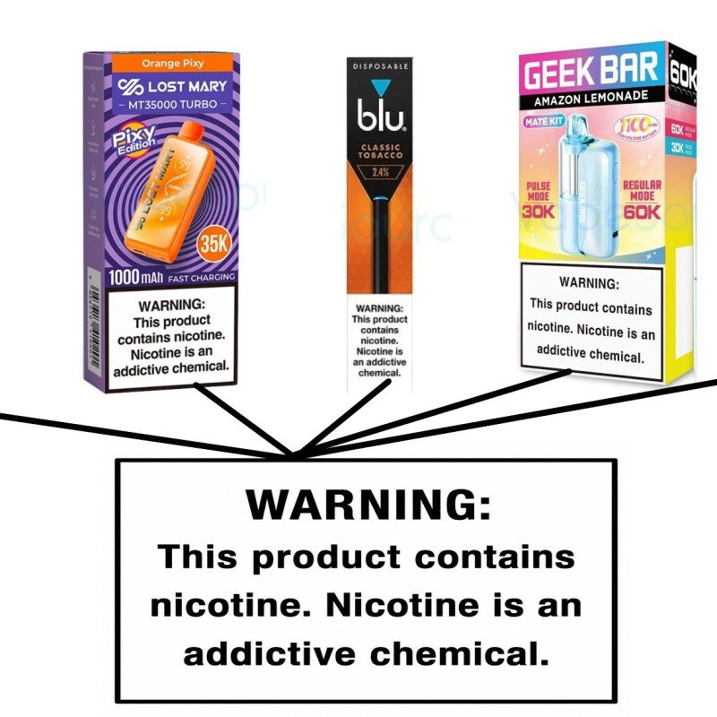 warnings for nicotine vapes warnings for nicotine vapes