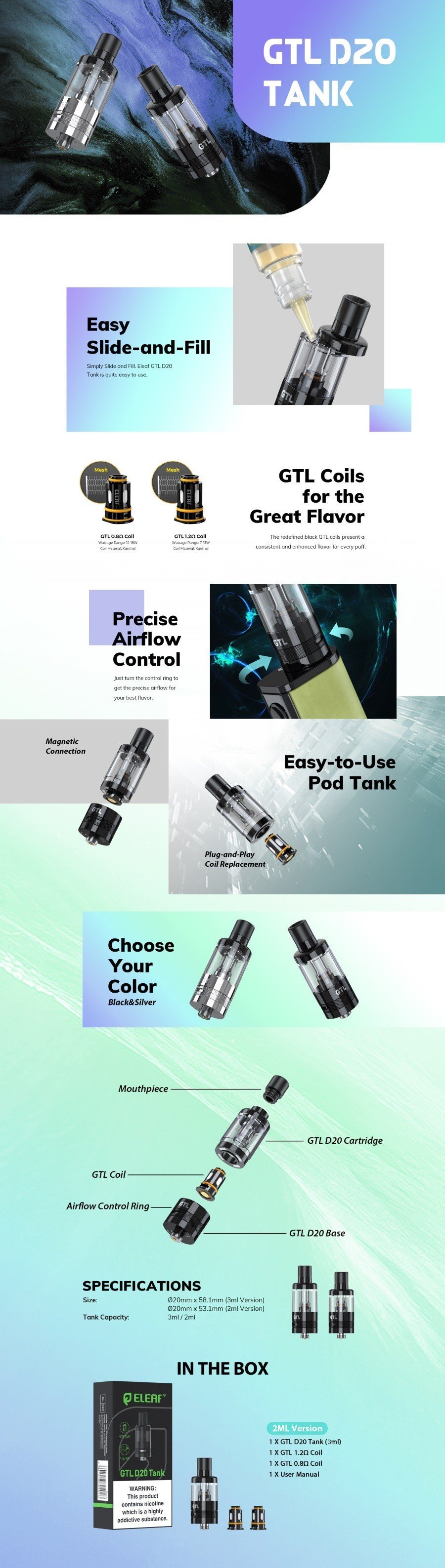 eleaf gtl d20 hot sale