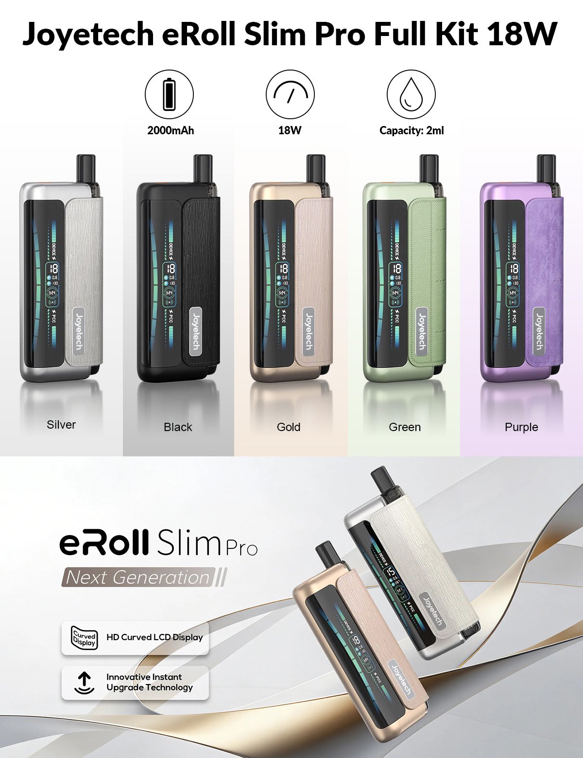 joyetech eroll slim pro full kit joyetech eroll slim pro full kit