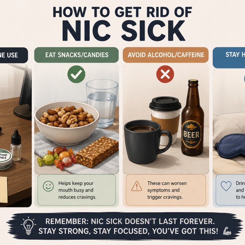 how to get rid of nic sick how to get rid of nic sick