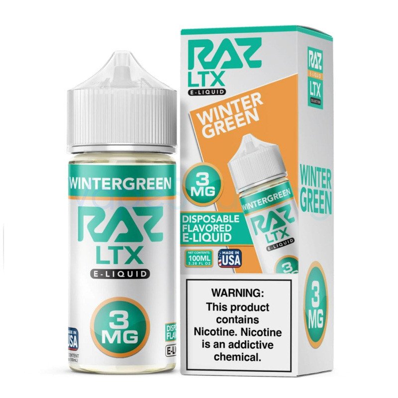 Pod Juice X RAZ LTX Wintergreen E-juice 100ml Pod Juice X RAZ LTX Wintergreen E-juice 100ml