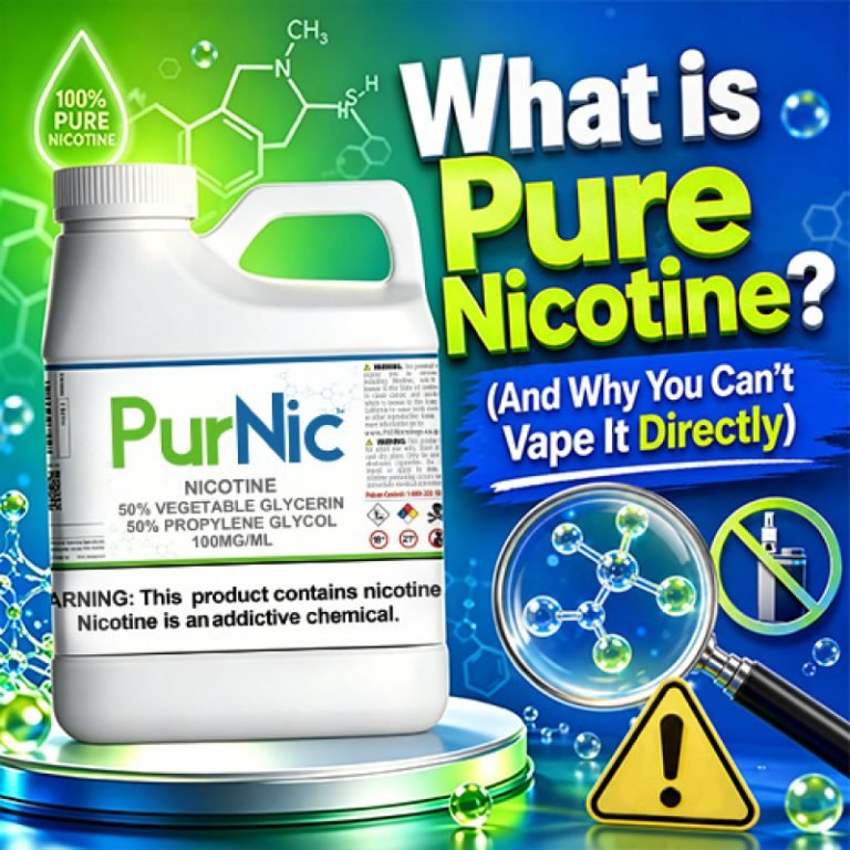 What is Pure Nicotine? (And Why You Can’t Vape It Directly)