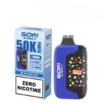 Blue Razz Ice Sofi Surge X 50000 Zero Nicotine 1