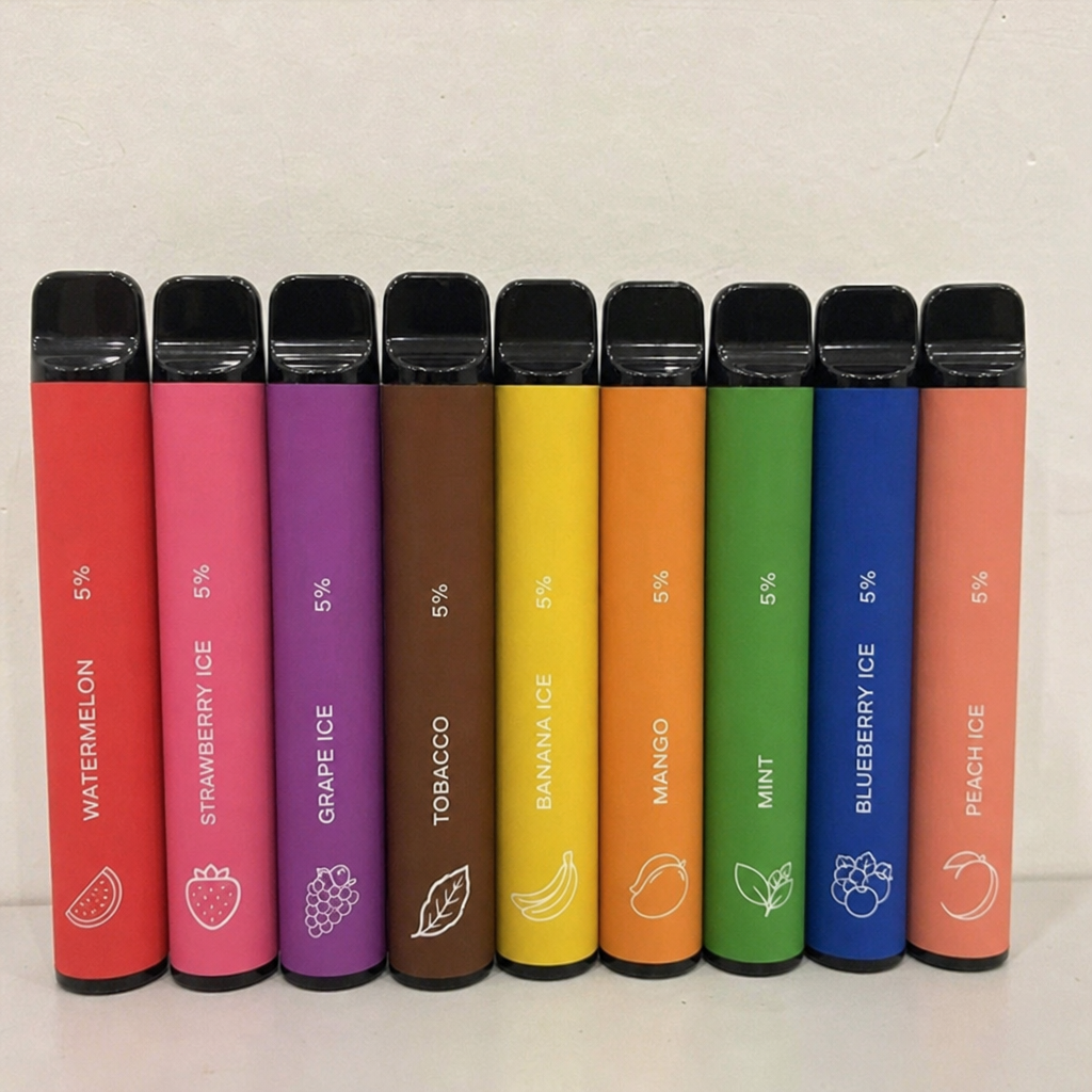 Disposable vapes in different flavors